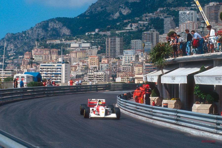 【美品】アイルトン・セナ　1994　F1　モナコ オフィシャルポスター