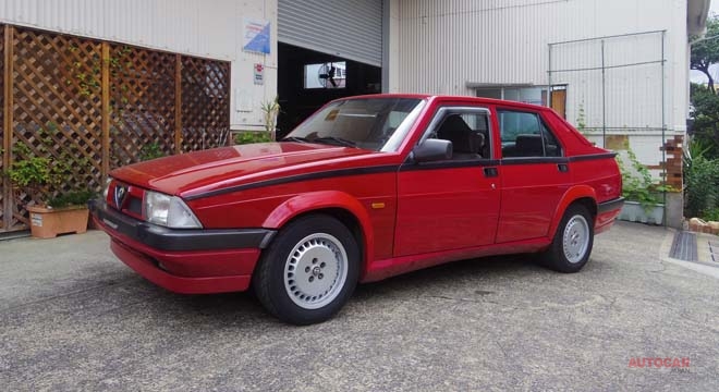 1991 アルファ ロメオ 75 ツインスパーク 150万円 税別 ガラージュ ド リュミエール スペシャルショップ Autocar Japan