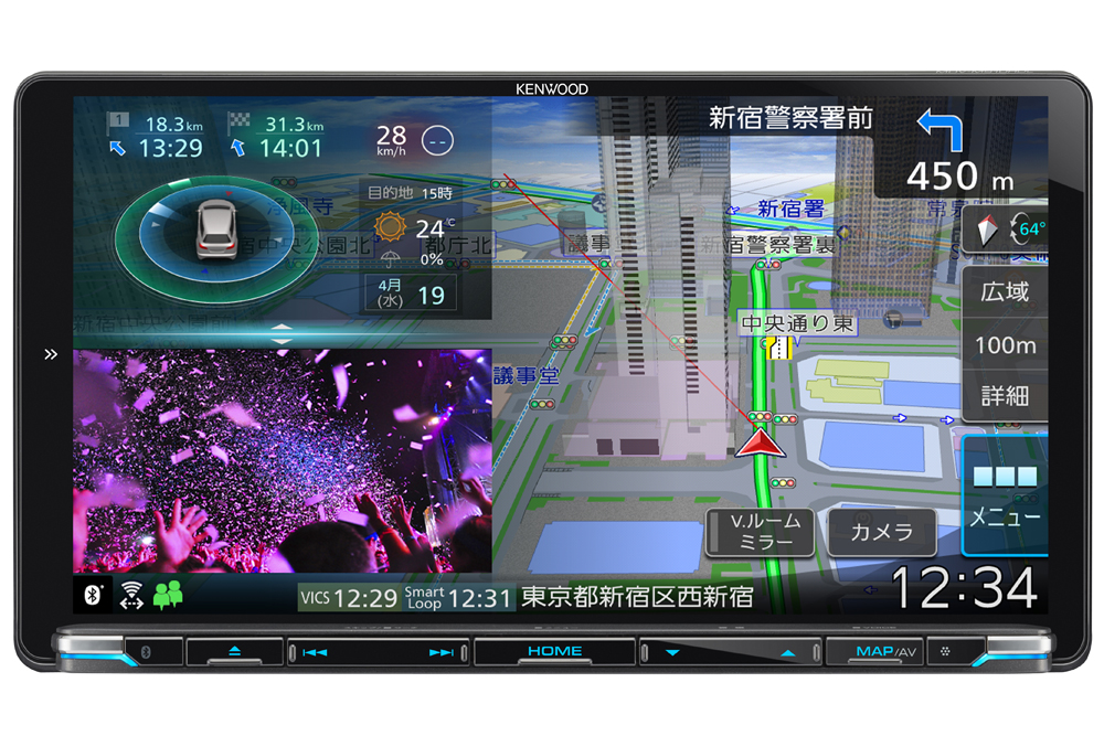 新型TYPE Mの9V型インダッシュタイプ「MDV-M910HDL」（オープン価格）。最新の車種別適合情報については同社ウェブサイトで確認ができる。