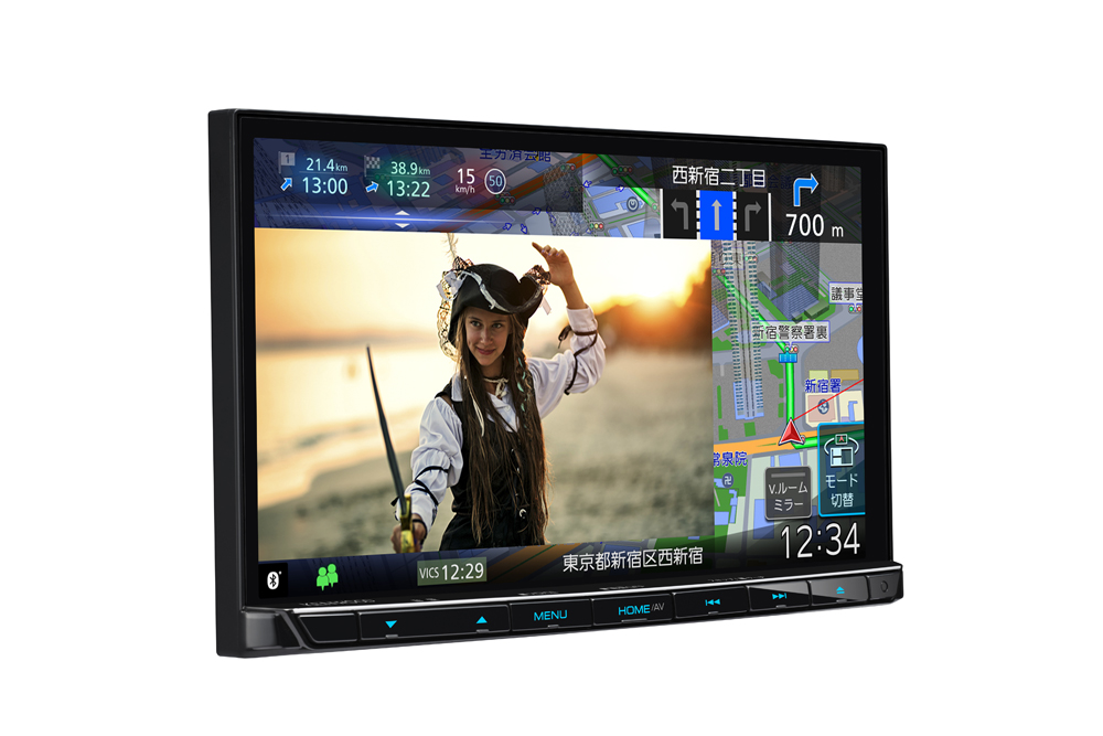 7V型180mmの「MDV-S711HD」。こちらも含めて全4機種がHDディスプレイを採用。TYPE SはHDMI入力も備えているから、手元の動画コンテンツをHD画質で楽しめるようになった。